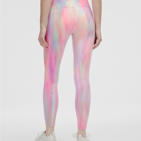 NWOT Rare Lululemon Wunder Train High-Rise Leggings - Psychedelic Wash Multi - Picture 5 of 6